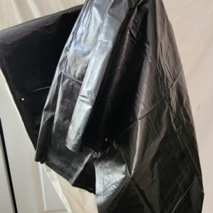Contract poncho / Tent half  71 inch x 57" approx. cotton rubberized 