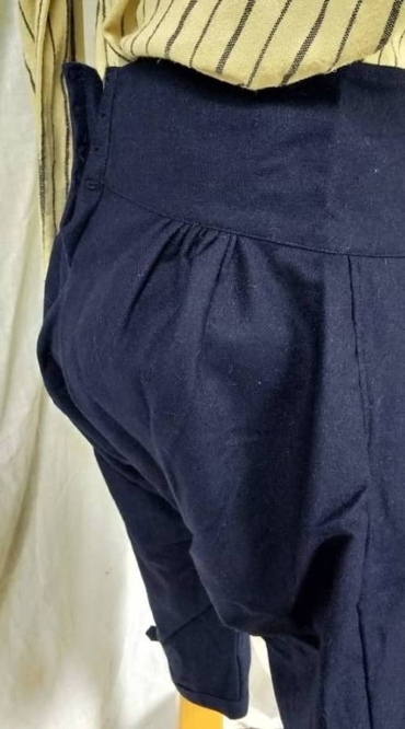 18th to early 19th Century Wool Breeches Dark Blue - Corps Sutler
