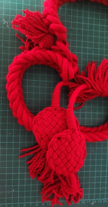 Shako Ropes Napoleonic French Shako Cords - RED - Corps Sutler