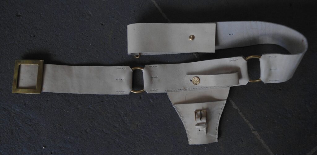 French Cuirassier - Heavy Cavalry Waist Sword Belt Buff Leather - Corps 