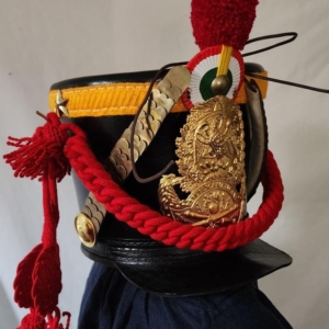 Mexican  Infantry \ Artillery leather Shako complete