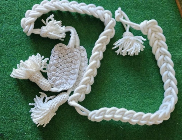 Napoleonic French Old Guard Bonnet de poil White cords - Image 3