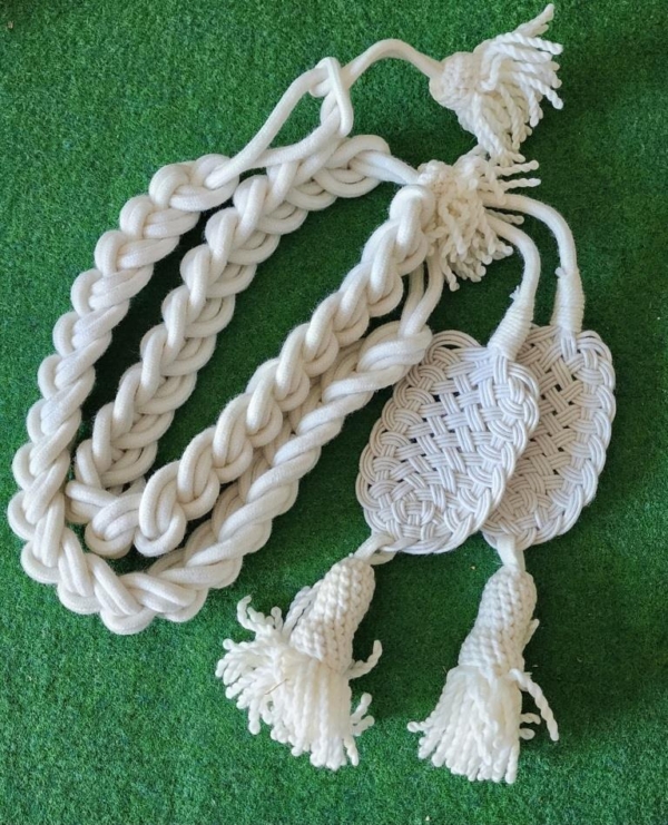 Napoleonic French Old Guard Bonnet de poil White cords