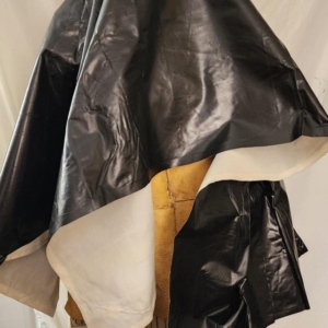 Contract Blanket Tent half 70 inch x 46" approx. cotton rubberized no grommets