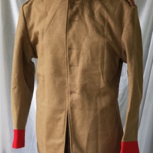 1890s- 1900s Khaki Jacket with Red collar and cuffs for Cadet RMC